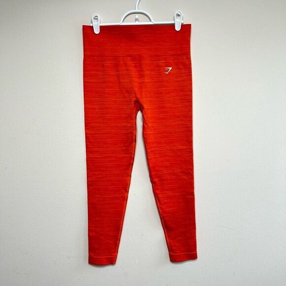 Gymshark Orange Adapt Marl Seamless Leggings Large Athletic Women - Picture 1 of 8